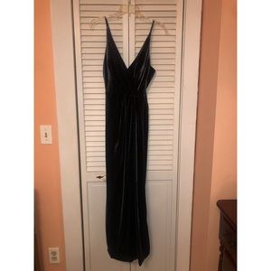 Velvet maxi dress